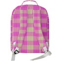 Pink Tartan 4 Double Compartment Backpack View3