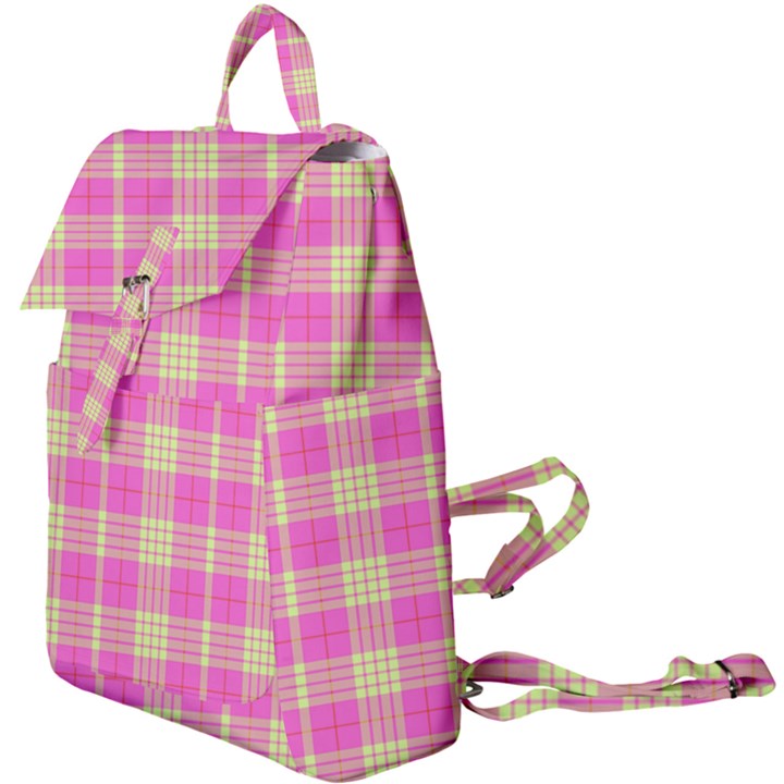 Pink Tartan 4 Buckle Everyday Backpack