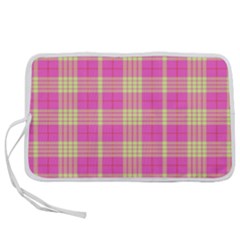 Pink Tartan 4 Pen Storage Case (l) by tartantotartanspink2