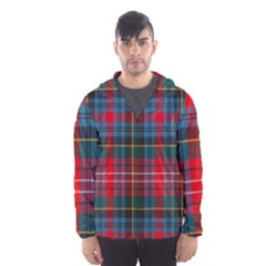 Caledonia Modern Tartan Men s Hooded Windbreaker by tartantotartansred