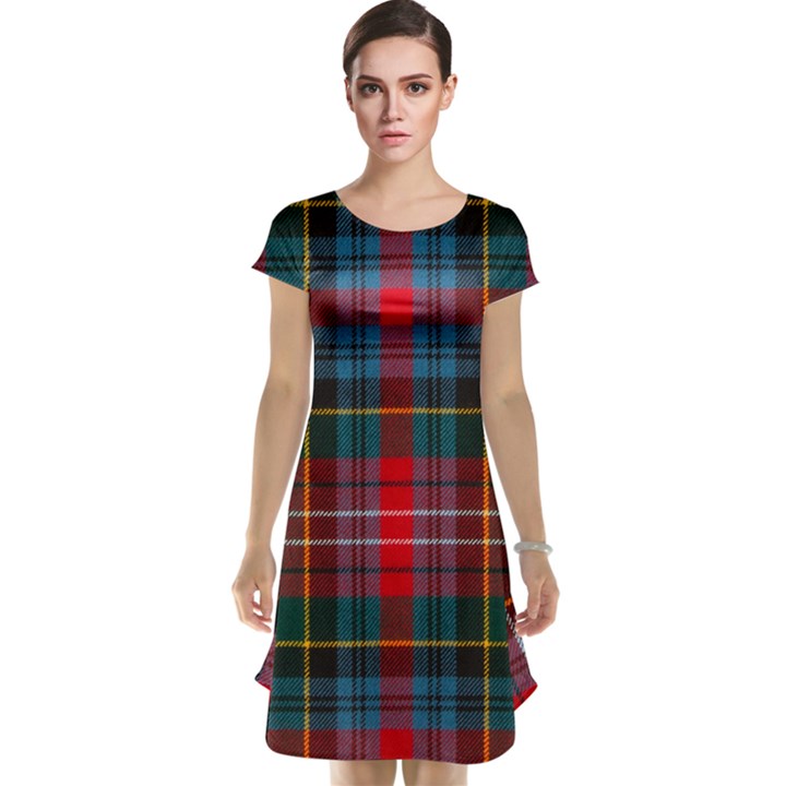 Caledonia Modern Tartan Cap Sleeve Nightdress