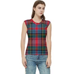 Caledonia Modern Tartan Women s Raglan Cap Sleeve Tee