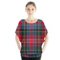 Caledonia Modern Tartan Batwing Chiffon Blouse View1