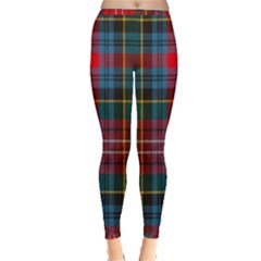 Caledonia Modern Tartan Inside Out Leggings by tartantotartansred