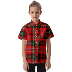 Boyd Modern Tartan 2 Kids  Short Sleeve Shirt by tartantotartansred