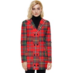 Boyd Modern Tartan 2 Button Up Hooded Coat  by tartantotartansred