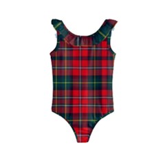 Boyd Modern Tartan 2 Kids  Frill Swimsuit by tartantotartansred