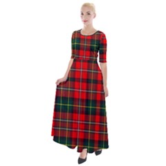 Boyd Modern Tartan 2 Half Sleeves Maxi Dress by tartantotartansred