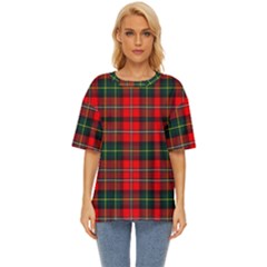 Boyd Modern Tartan 2 Oversized Basic Tee by tartantotartansred