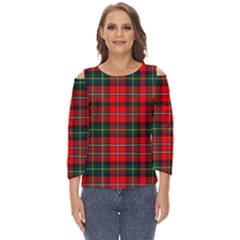 Boyd Modern Tartan 2 Cut Out Wide Sleeve Top