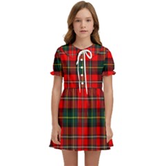 Boyd Modern Tartan 2 Kids  Sweet Collar Dress by tartantotartansred