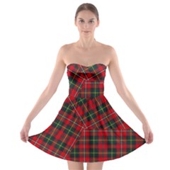 Boyd Modern Tartan Strapless Bra Top Dress by tartantotartansred