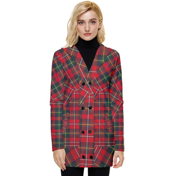 Boyd Modern Tartan Button Up Hooded Coat 