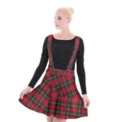 Boyd Modern Tartan Suspender Skater Skirt by tartantotartansred