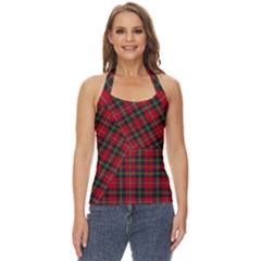 Boyd Modern Tartan Basic Halter Top by tartantotartansred