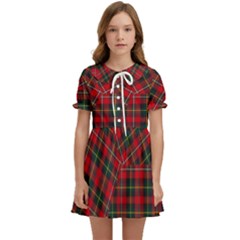 Boyd Modern Tartan Kids  Sweet Collar Dress by tartantotartansred