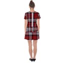 Brodie Dress Tartan Drop Hem Mini Chiffon Dress View2