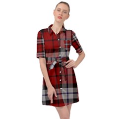 Brodie Dress Tartan Belted Shirt Dress by tartantotartansred