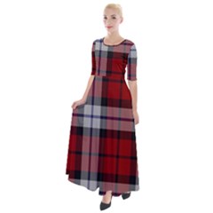 Brodie Dress Tartan Half Sleeves Maxi Dress by tartantotartansred