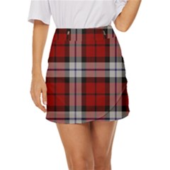 Brodie Dress Tartan Mini Front Wrap Skirt by tartantotartansred