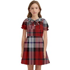 Brodie Dress Tartan Kids  Bow Tie Puff Sleeve Dress