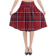 Brodie Clan Tartan 2 Flared Midi Skirt by tartantotartansred