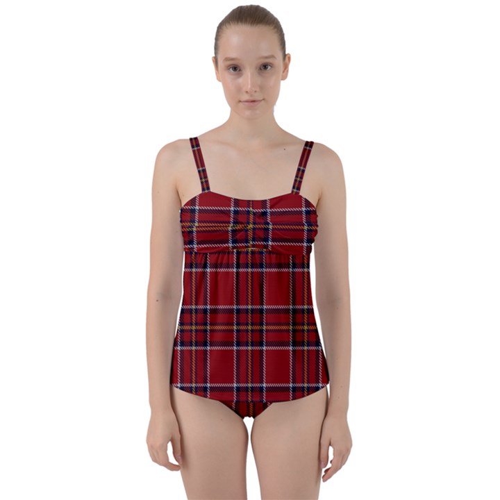 Brodie Clan Tartan 2 Twist Front Tankini Set