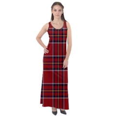 Brodie Clan Tartan 2 Sleeveless Velour Maxi Dress