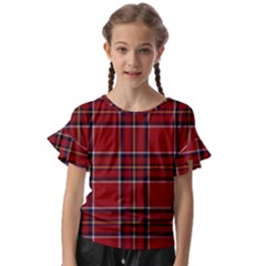 Brodie Clan Tartan 2 Kids  Cut Out Flutter Sleeves by tartantotartansred