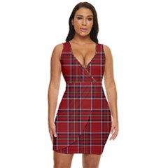 Brodie Clan Tartan 2 Draped Bodycon Dress