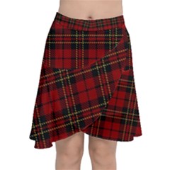 Brodie Clan Tartan Chiffon Wrap Front Skirt by tartantotartansred