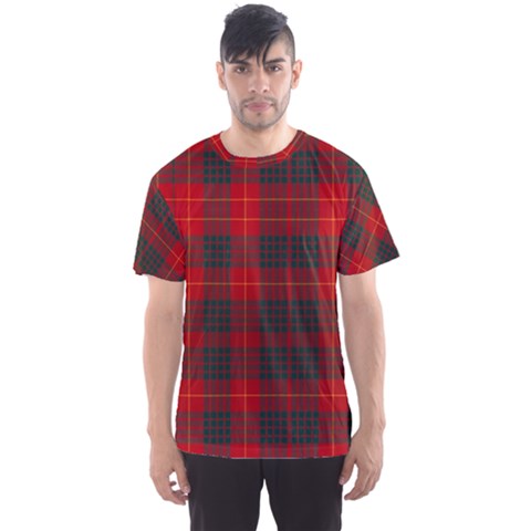 Cameron Clan Modern Tartan Men s Sport Mesh Tee by tartantotartansred