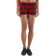 Cameron Clan Modern Tartan Yoga Shorts by tartantotartansred