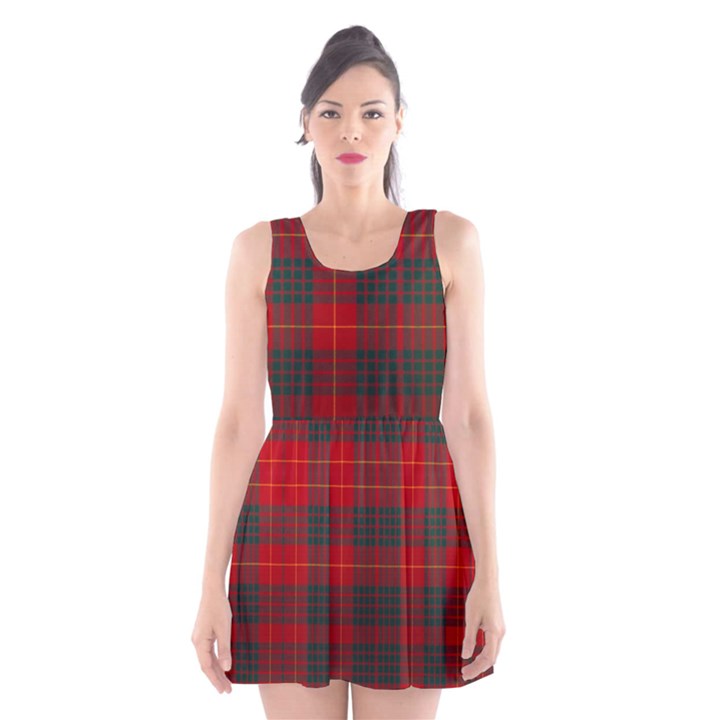 Cameron Clan Modern Tartan Scoop Neck Skater Dress