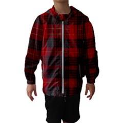 Cameron Clan Modern Tartan Kids  Hooded Windbreaker