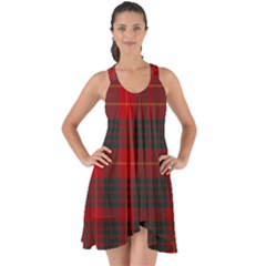 Cameron Clan Modern Tartan Show Some Back Chiffon Dress by tartantotartansred