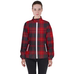 Cameron Clan Modern Tartan Women s High Neck Windbreaker by tartantotartansred