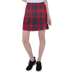 Cameron Clan Modern Tartan Tennis Skirt by tartantotartansred