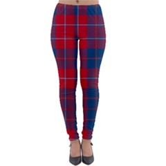 Galloway Red Modern Tartan Lightweight Velour Leggings by tartantotartansred