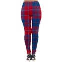 Galloway Red Modern Tartan Lightweight Velour Leggings View2