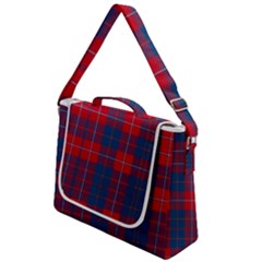 Galloway Red Modern Tartan Box Up Messenger Bag by tartantotartansred2