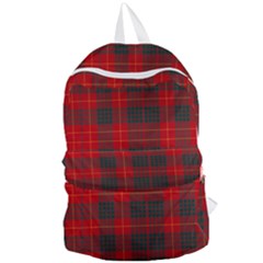 Cameron Clan Modern Tartan Foldable Lightweight Backpack by tartantotartansred2