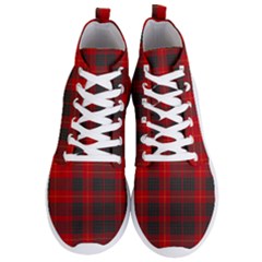 Cameron Clan Modern Tartan Men s Lightweight High Top Sneakers by tartantotartansred2