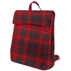 Cameron Clan Modern Tartan Flap Top Backpack by tartantotartansred2