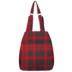 Cameron Clan Modern Tartan Center Zip Backpack by tartantotartansred2