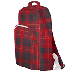 Cameron Clan Modern Tartan Double Compartment Backpack by tartantotartansred2