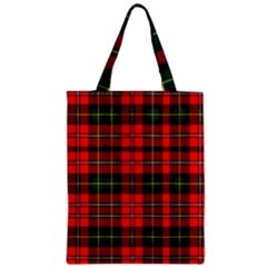 Boyd Modern Tartan 2 Zipper Classic Tote Bag by tartantotartansred2