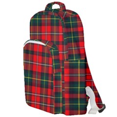 Boyd Modern Tartan 2 Double Compartment Backpack by tartantotartansred2