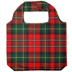 Boyd Modern Tartan 2 Foldable Grocery Recycle Bag by tartantotartansred2