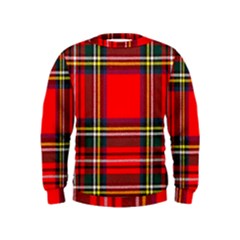 Stewart Royal Modern Heavy Weight Tartan Kids  Sweatshirt by tartantotartansreddesign